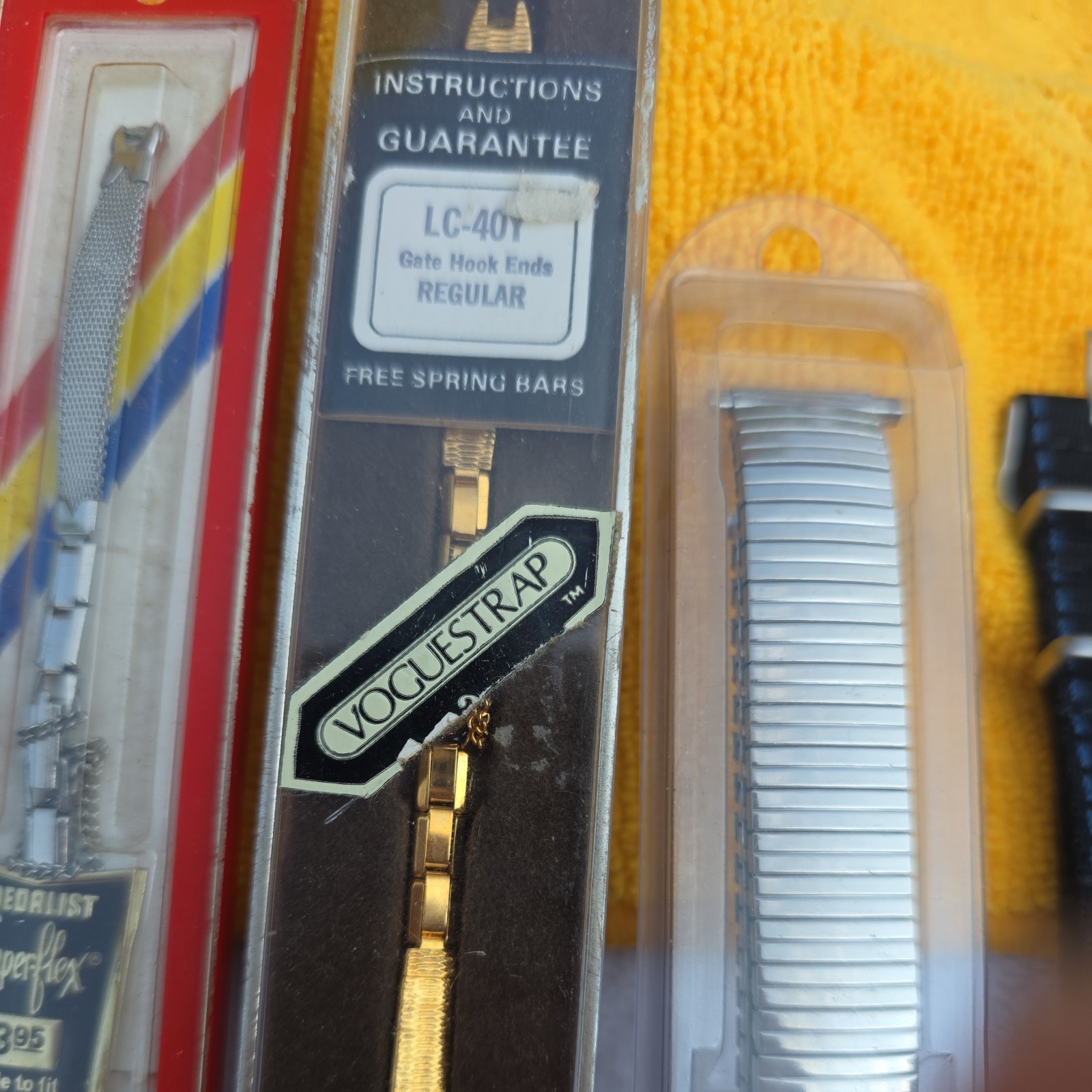 Lot of 6 Vintage Watch Bands-Speidel-Timex Superflex-Brite-NEW OLD STOCK 👀 LOOK
