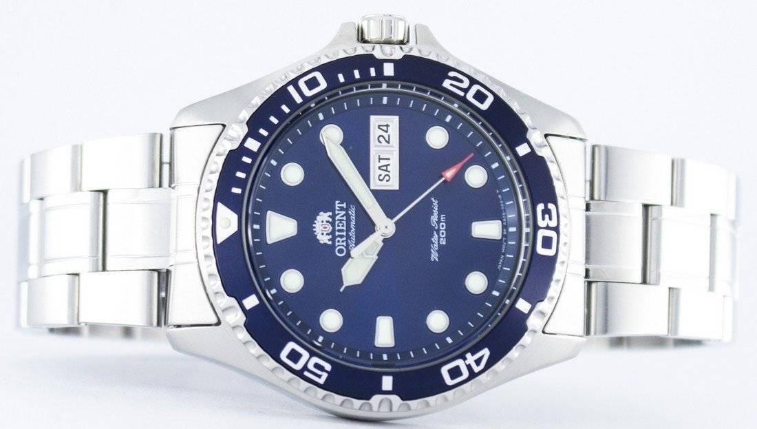 Orient Ray II Automatic Blue Dial Stainless Steel 200M FAA02005D9 Mens Watch