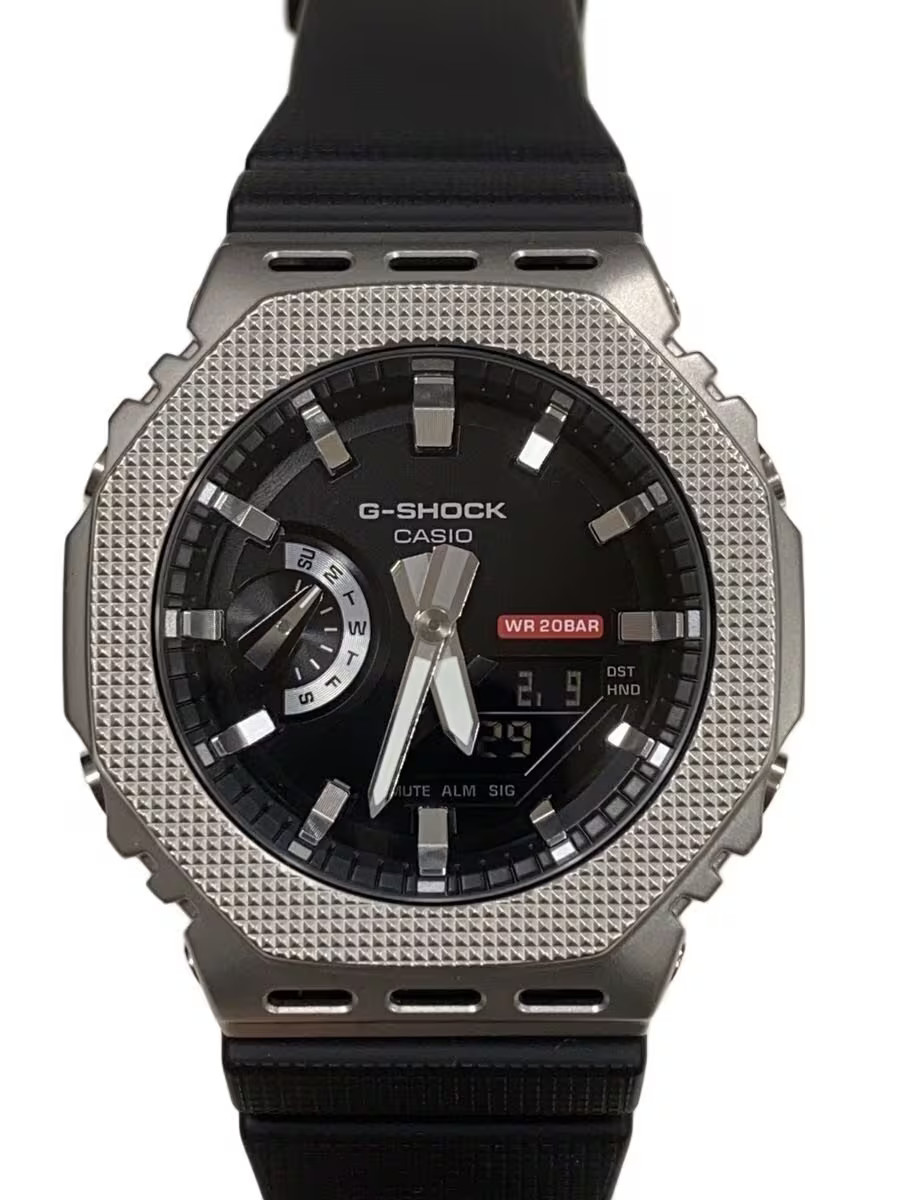 CASIO Quartz Watch G SHOCK Digital Analog Rubber BLK BLK NULL