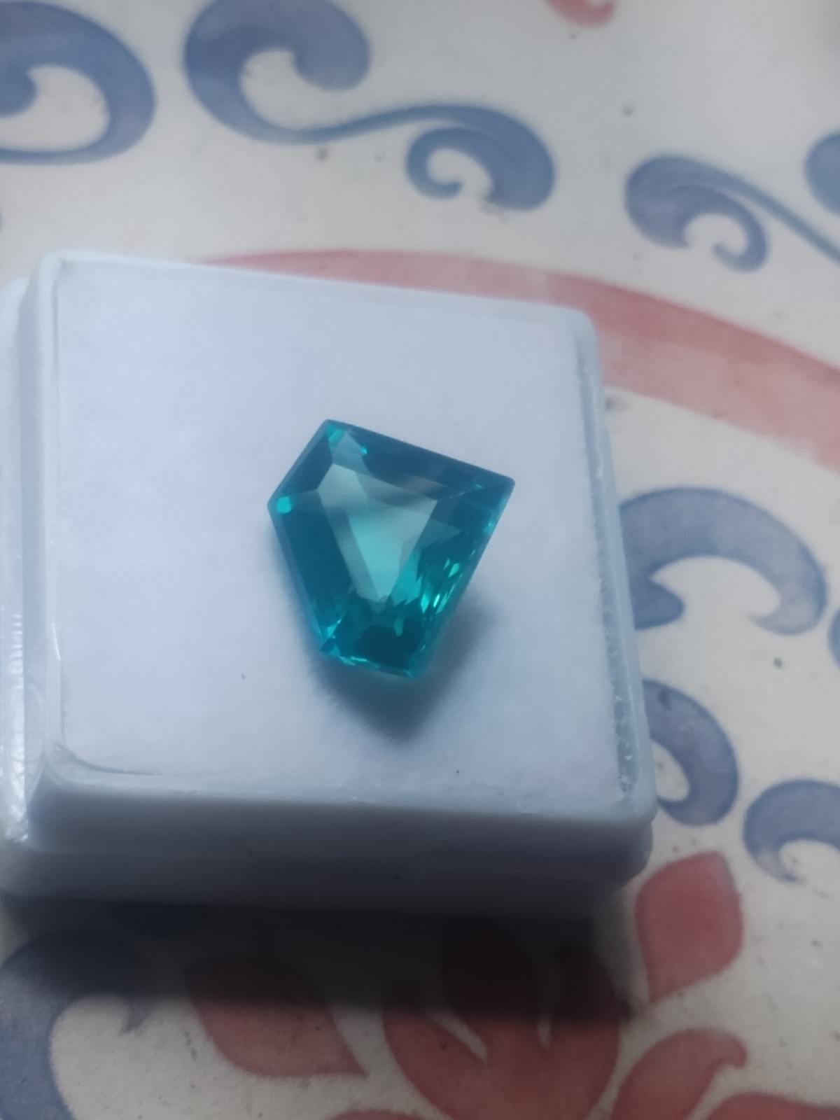 5.85ct Serendibite Green Bluish Unheated AGL Certified Fancy 10.5×12.5×5.7mm