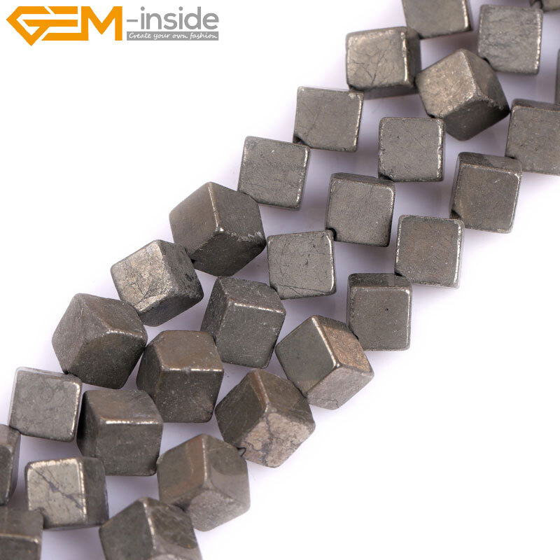 Natural Coin Freeform Pyrite Beads Gemstone Oval Beads For Jewelry Making 15″