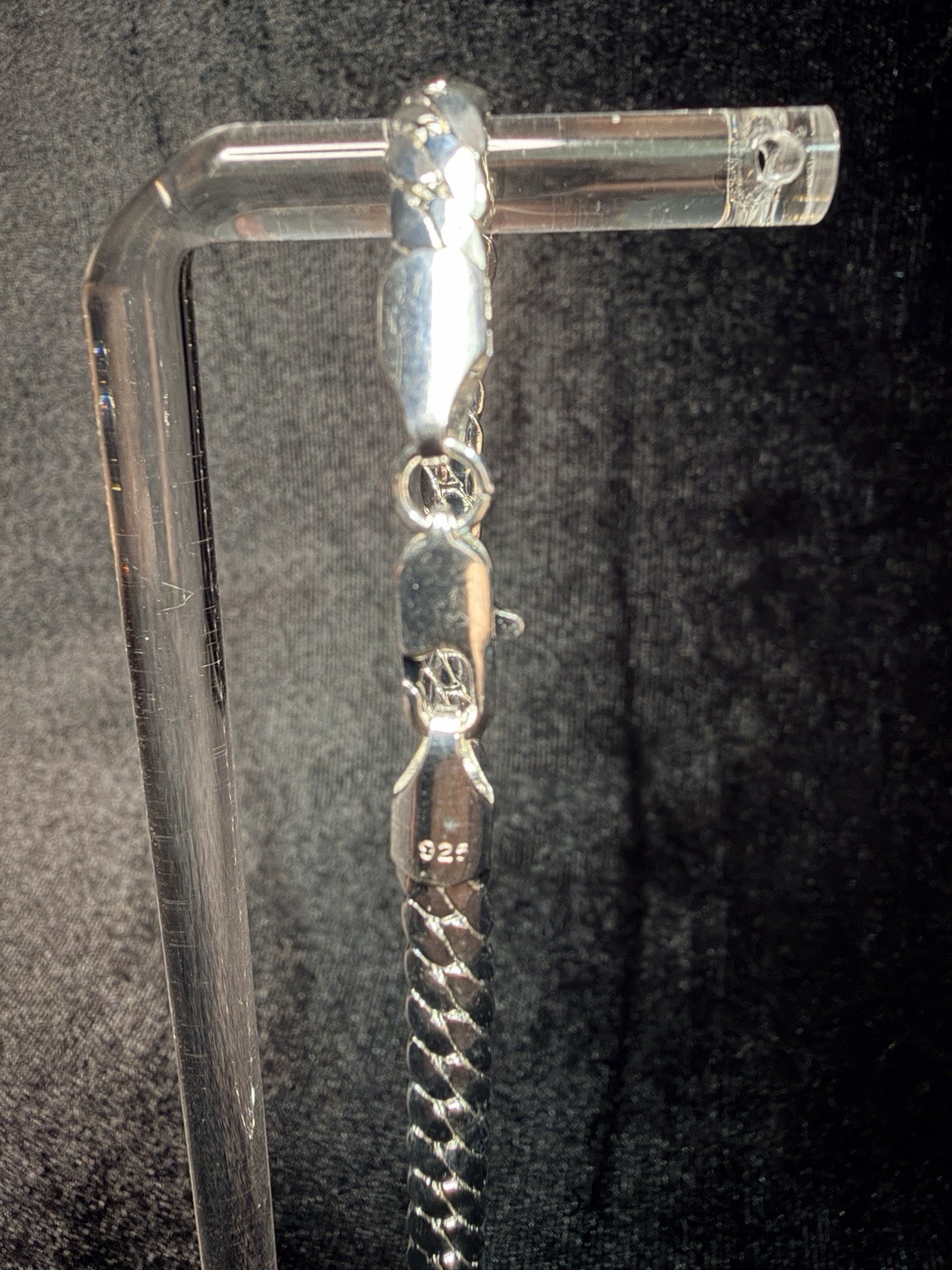 Miami Cuban 925 Stamped Silver Filled 8in 4.8MM Bracelet. 8.6g Brand new.