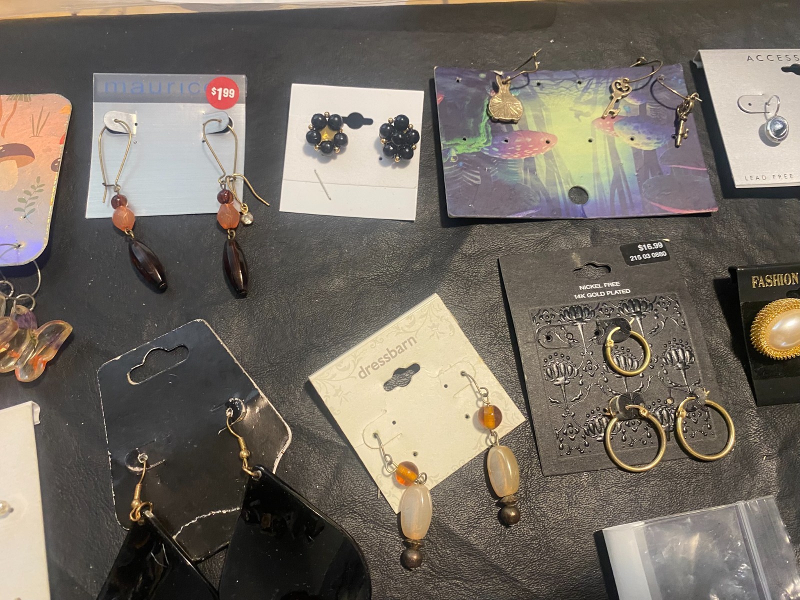 huge lot 80+ pairs earrings earring dangle stud hoop clip shop estate mix “R”