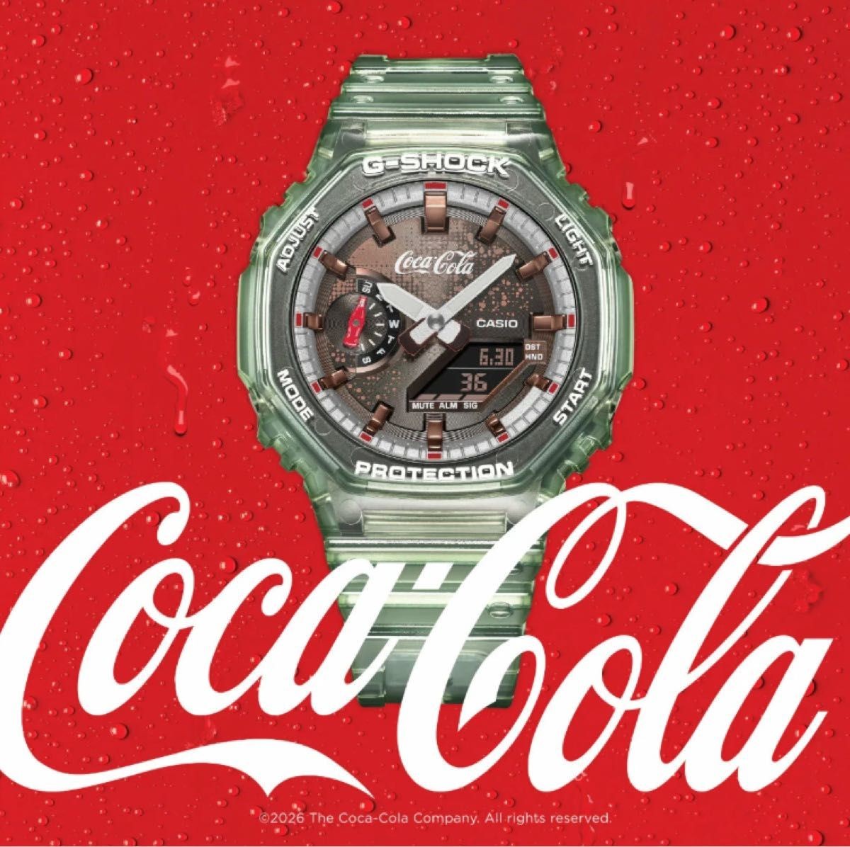 CASIO G SHOCK Coca Cola GA 2100CC 3AJR Collaboration Coca Cola Cola