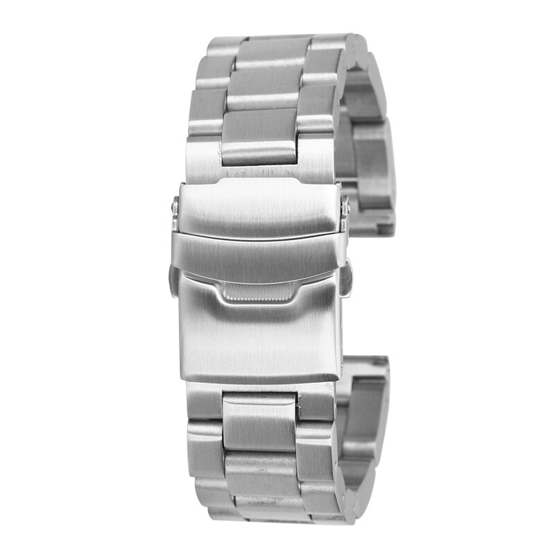 5.7mm Thick Solid Heavy Stainless Steel Watch Strap Band Bracelet 22 24 26mm new