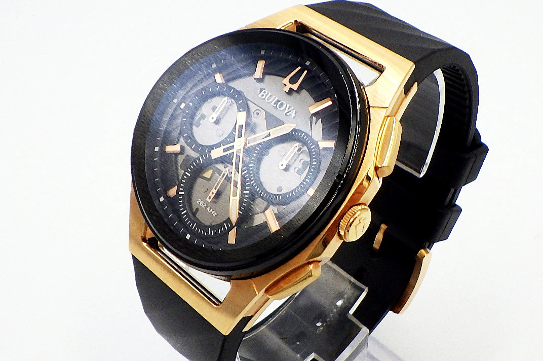 Bulova Curv Chronograph Quartz Men’s 98A185 with , Outer Box, [Used], Popular,