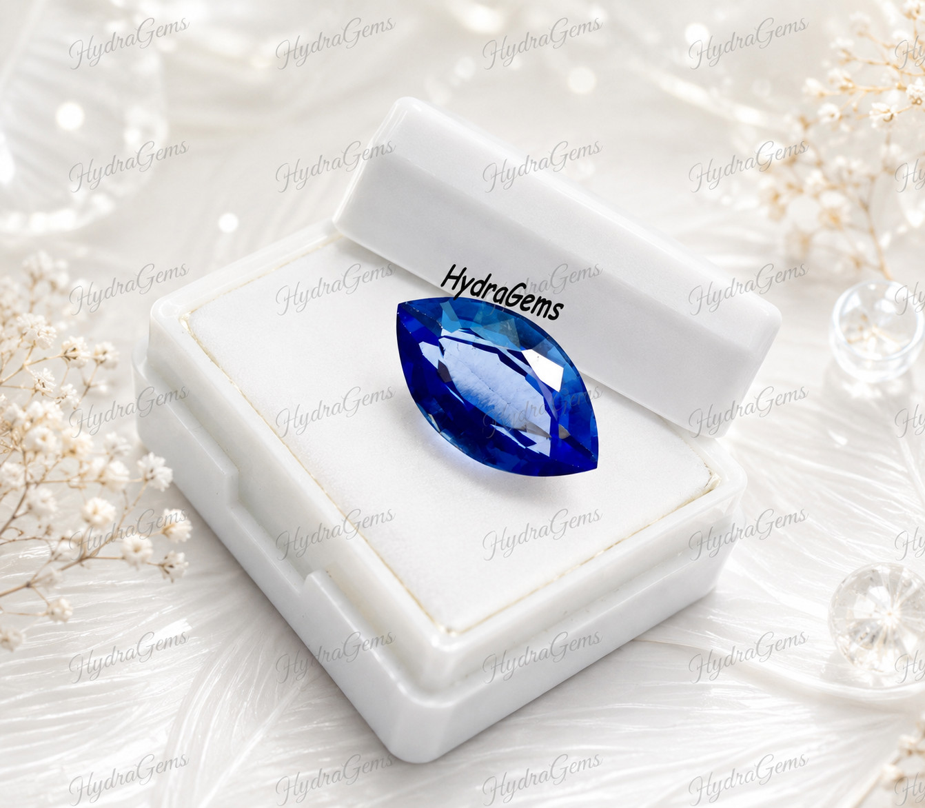 Madagascar Sapphire Gemstone 9.65 Ct Apx. Certified Marquise Blue Loose Gemstone