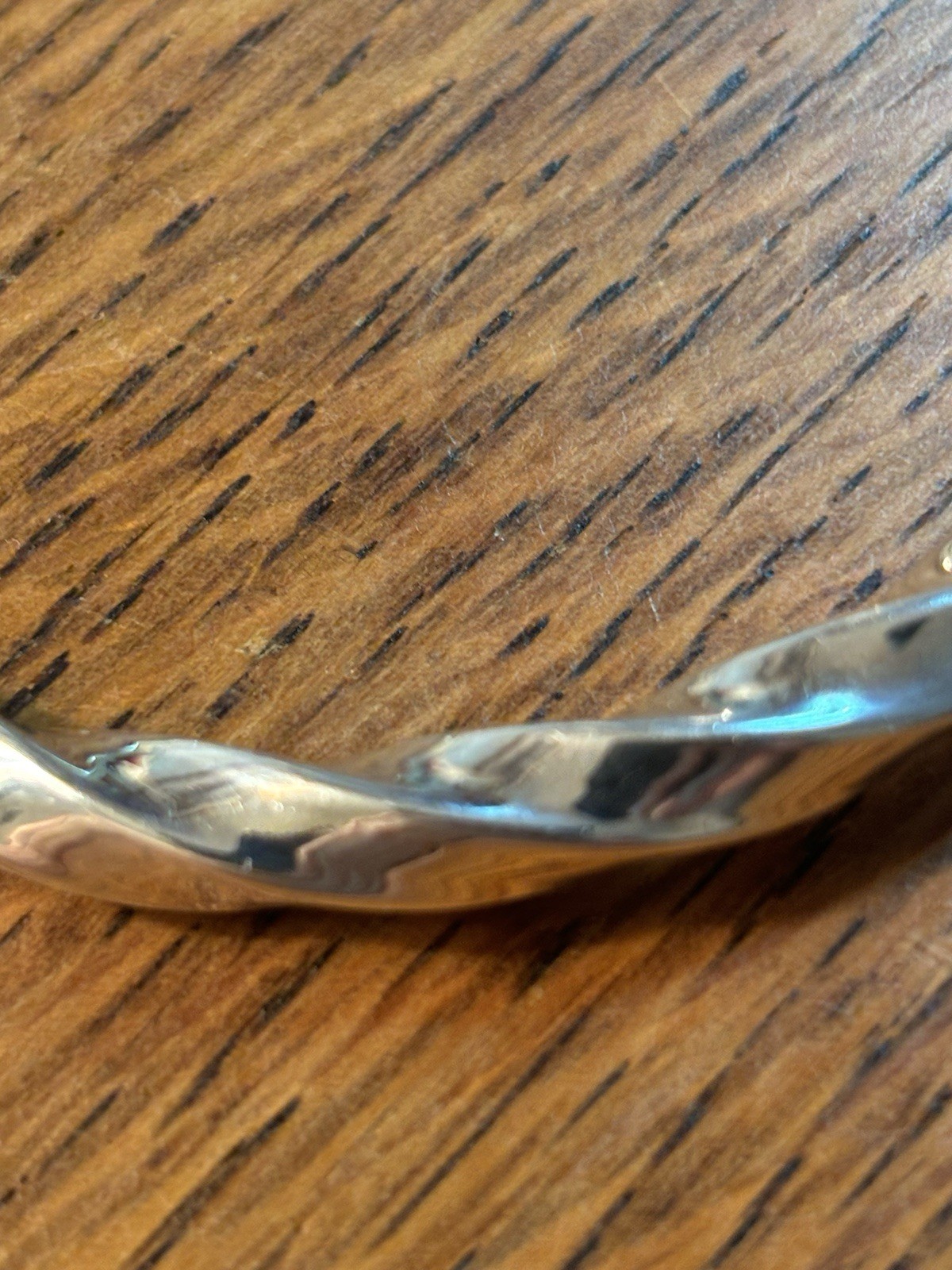 Milor Italy 925 Sterling Silver Hinged Chunky Twisted Bangle Bracelet 7.25″