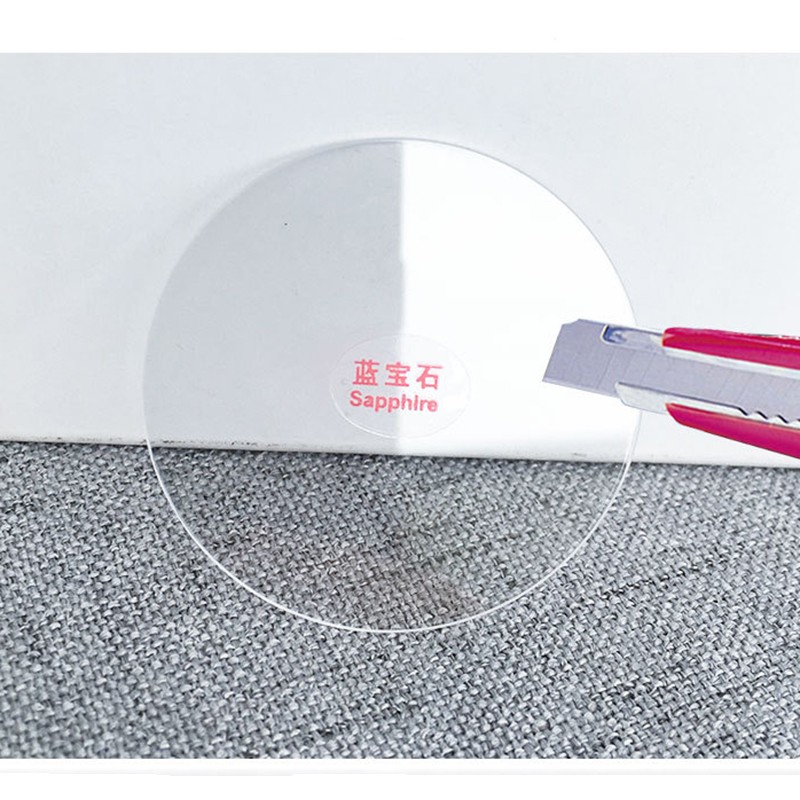 2.0mm 2.5mm 3.0mm Thick Flat Sapphire Round Watch Glass Crystal 20mm-42.5mm