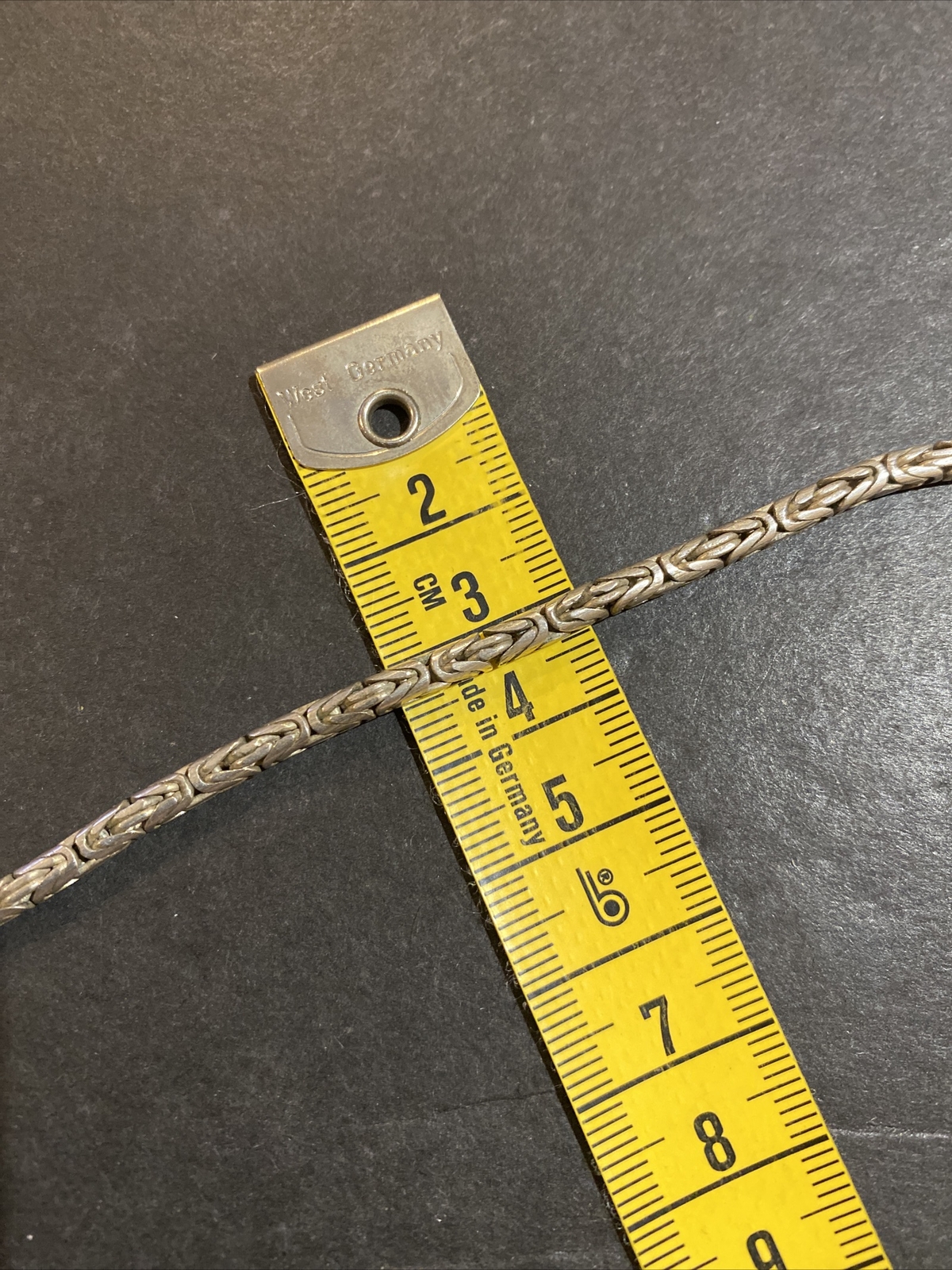 Solid Sterling Silver Byzantine Link Necklace