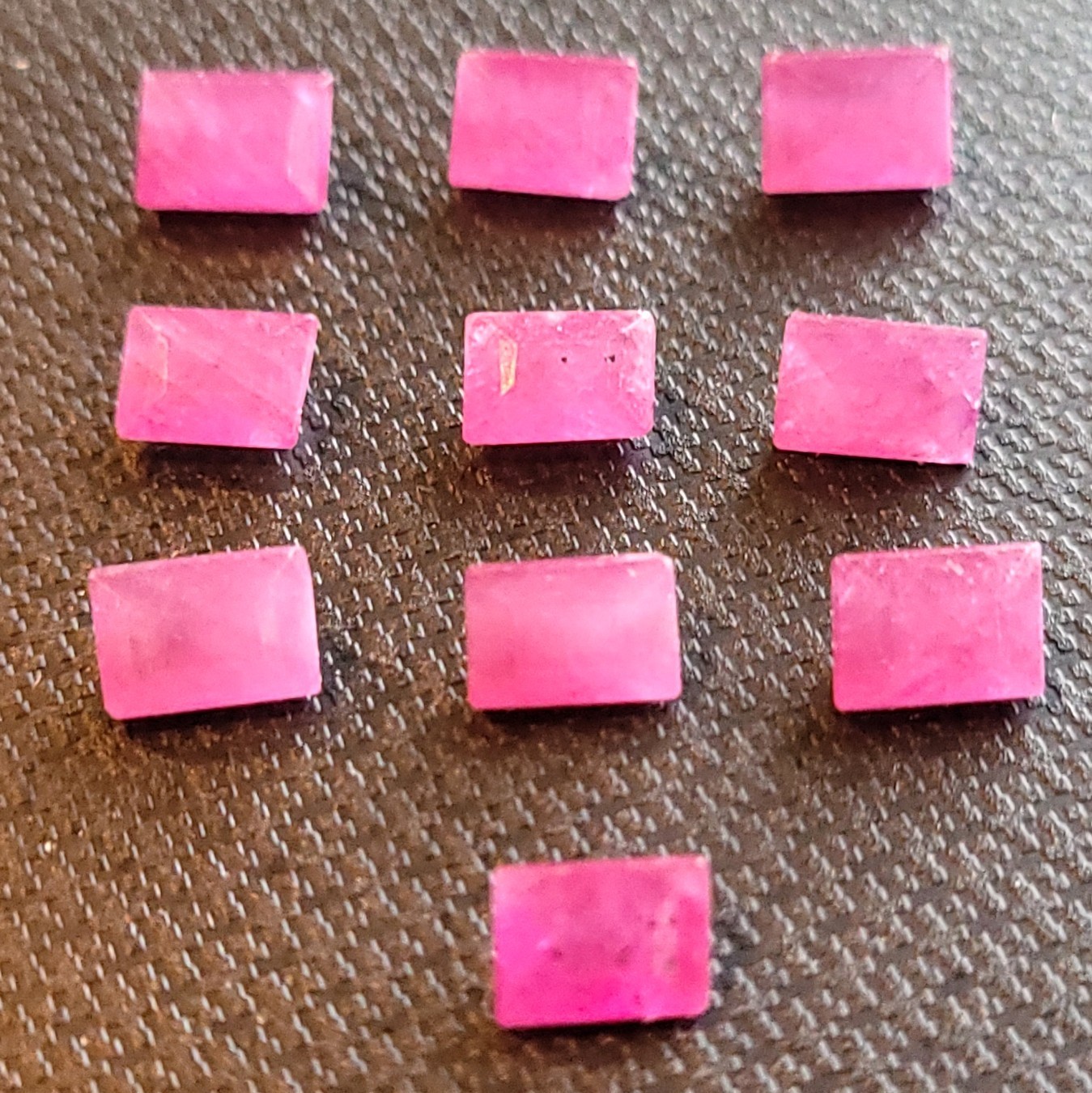 10ea Beautiful Pink Mozambique Rubies Natural Certified untreated 16.65ct,5x7mm