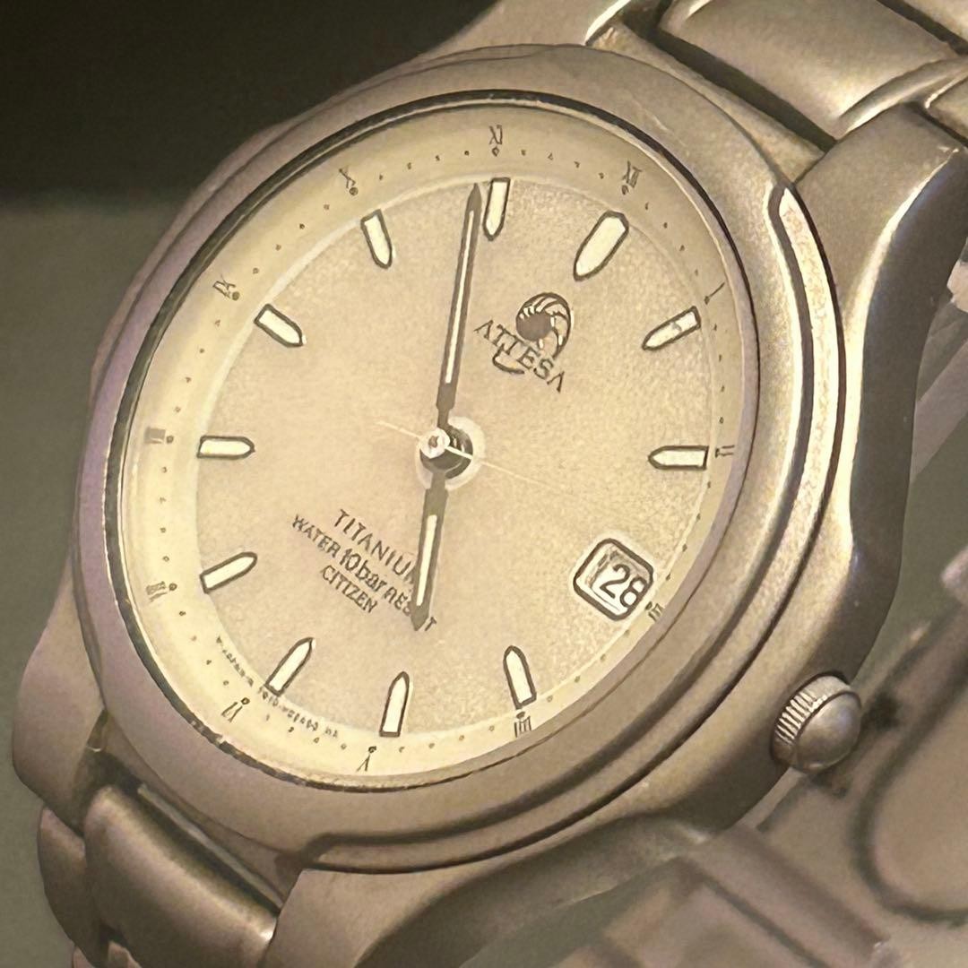 [Working Condition] Citizen Attesa Eco-Drive Silver Dial Titanium Date