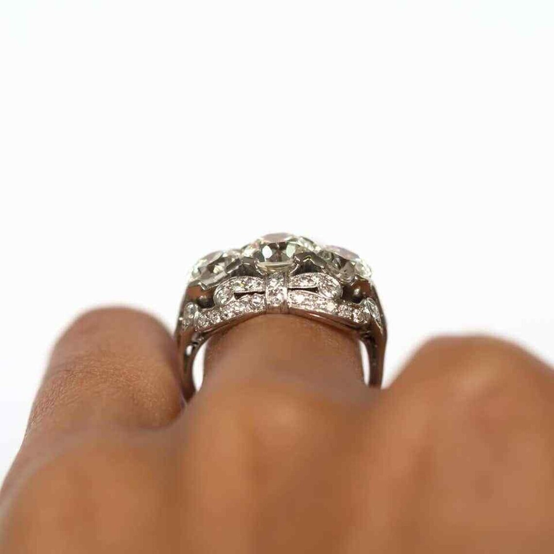 2.50Ct White Round Cut AAAAA CZ Vintage Style Wedding Ring 925 Sterling Silver