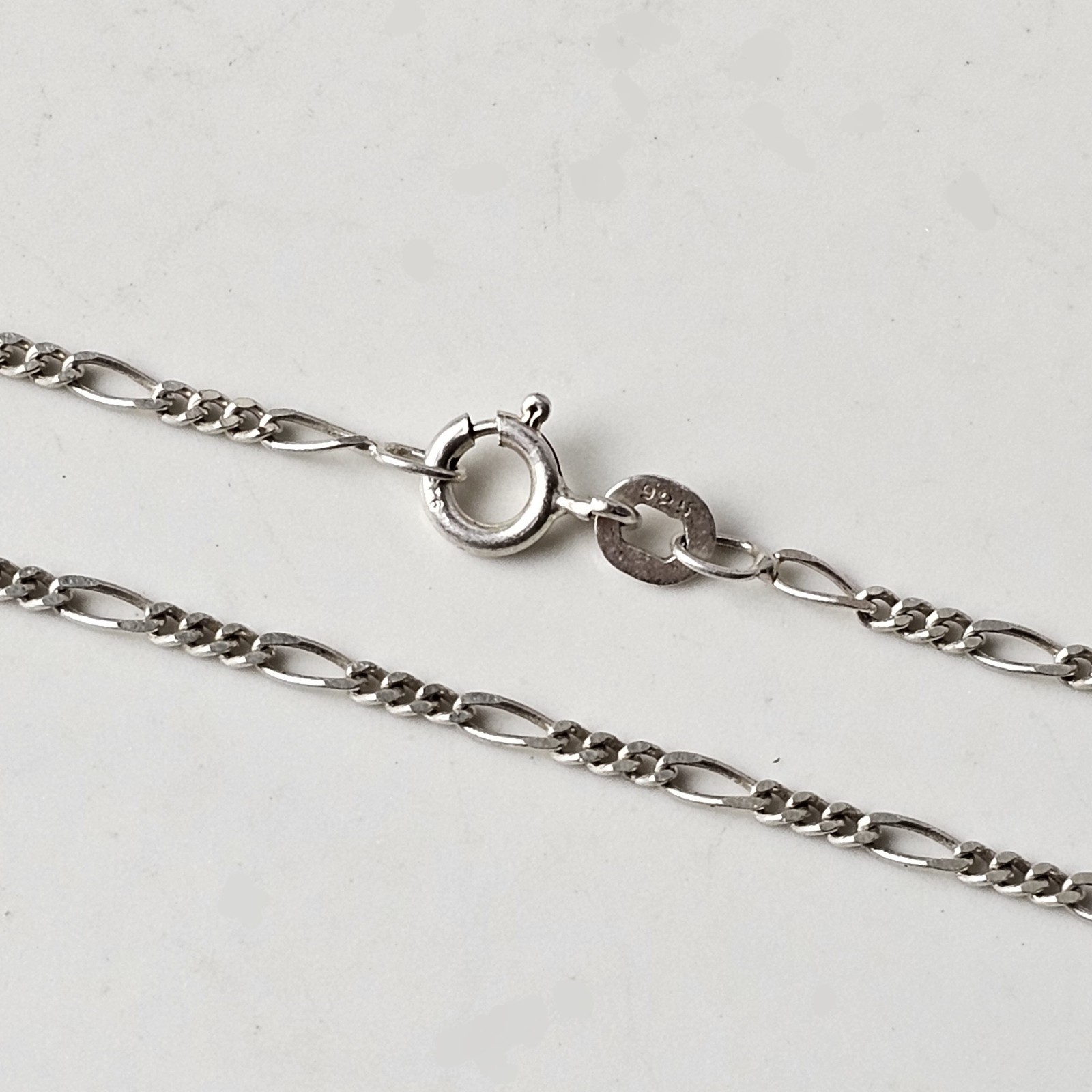 925 Sterling Silver Italy Figaro Chain Necklace 18″ – 3.0 g