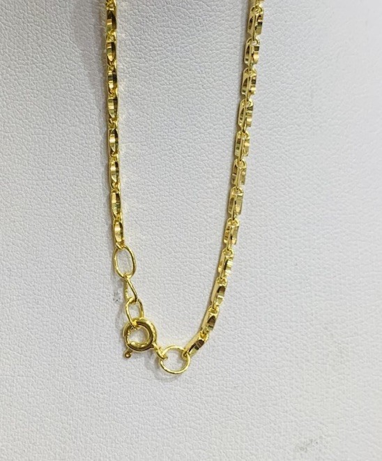 18k Solid Yellow Gold Flexible Link Chain Bracelet 3.6GM6.75Inches(1.5mm