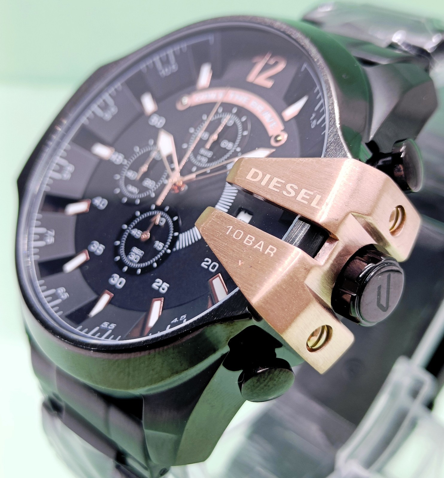 Awesome Diesel 10 Bar “ONLY THE BRAVE” Chronograph Quartz Men’s Wrist Watch