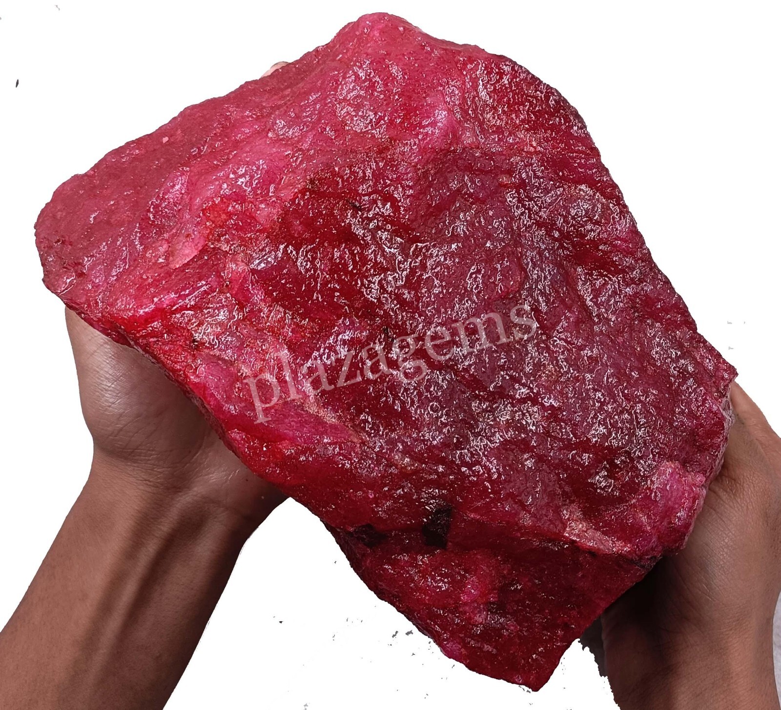 2 KG Natural Red Ruby Rough Color Enhanced Dyed Certified Loose Gems 5FRK