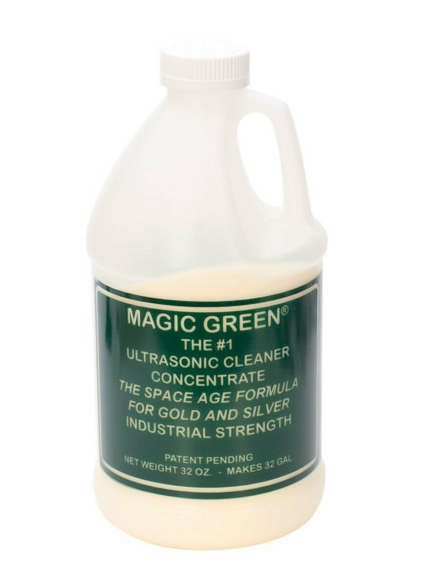 Magic Green Ultrasonic Cleaner 24 oz Jewelry Metal Cleaning Concentrate Solution