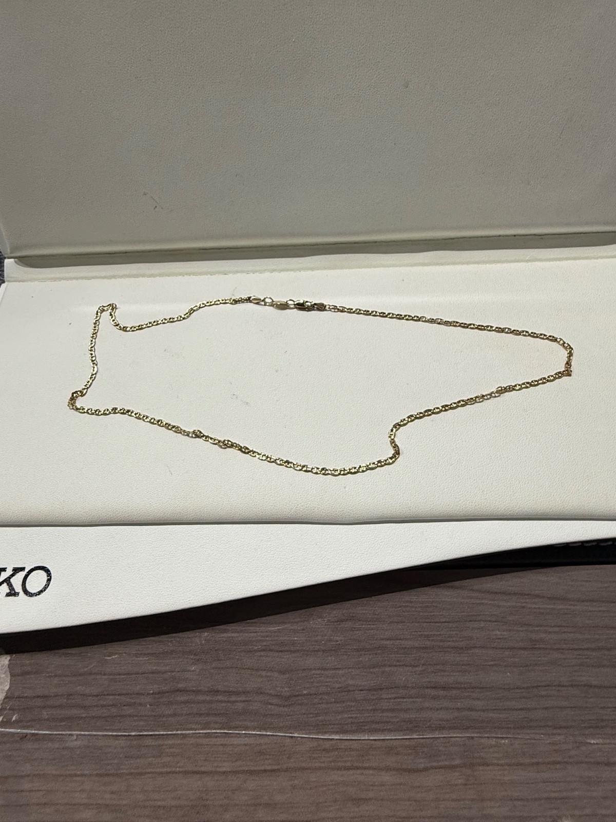 925 1/10 14 Kt mariner link Necklace