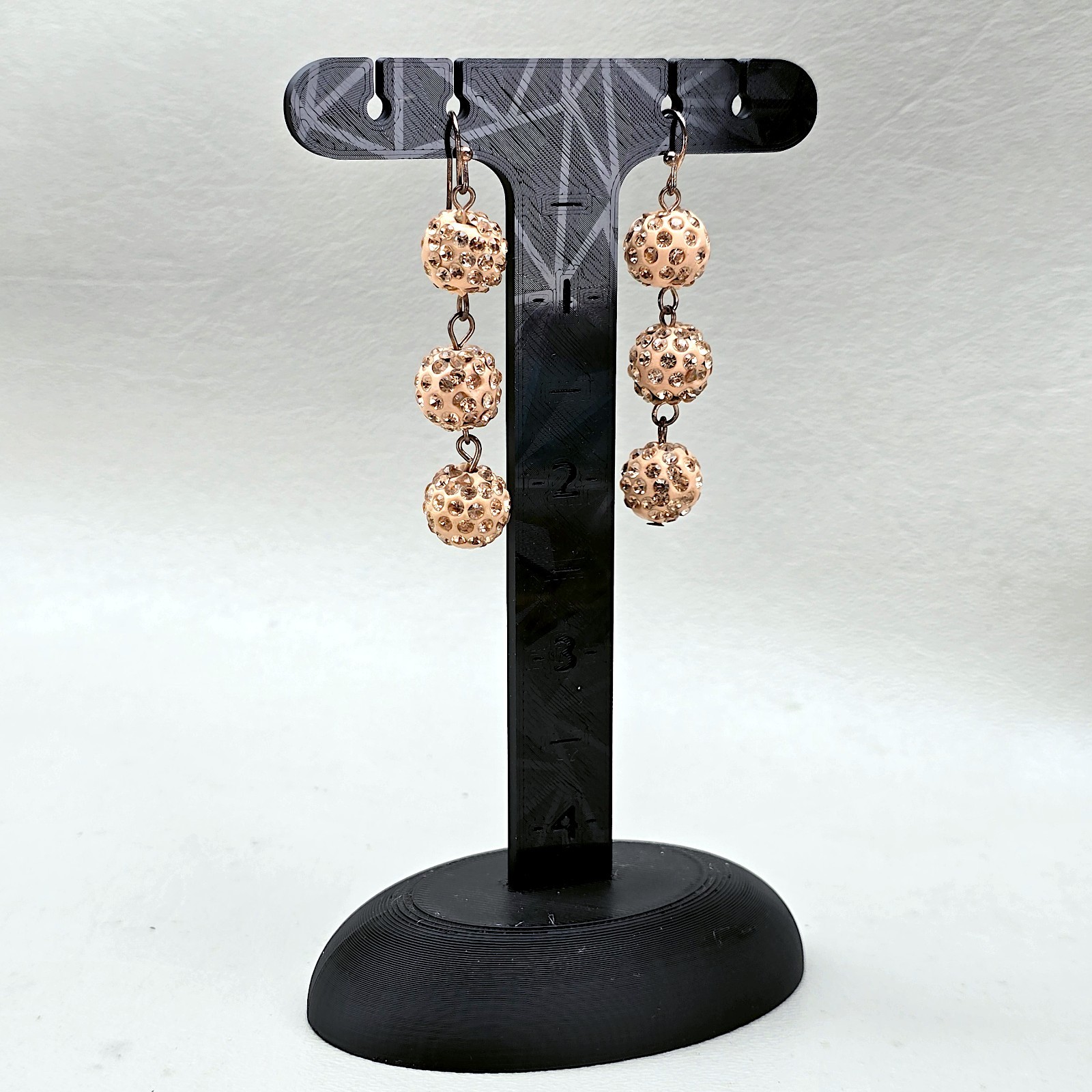 Earring Display Stand Clip On Pierced Jewelry Holder Reseller Photo Scale Slots