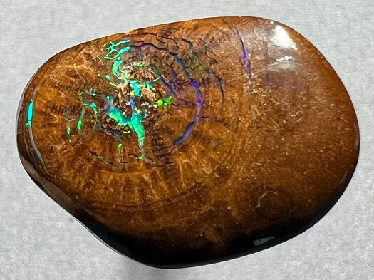 Vibrant Green & Violet 11ct Natural Australian Solid Matrix Boulder Opal * Video