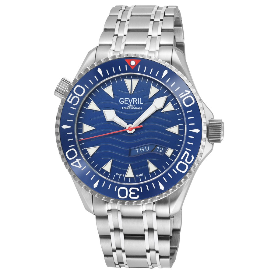 Gevril Hudson Yards Automatic Blue Dial Men’s Watch 48831B