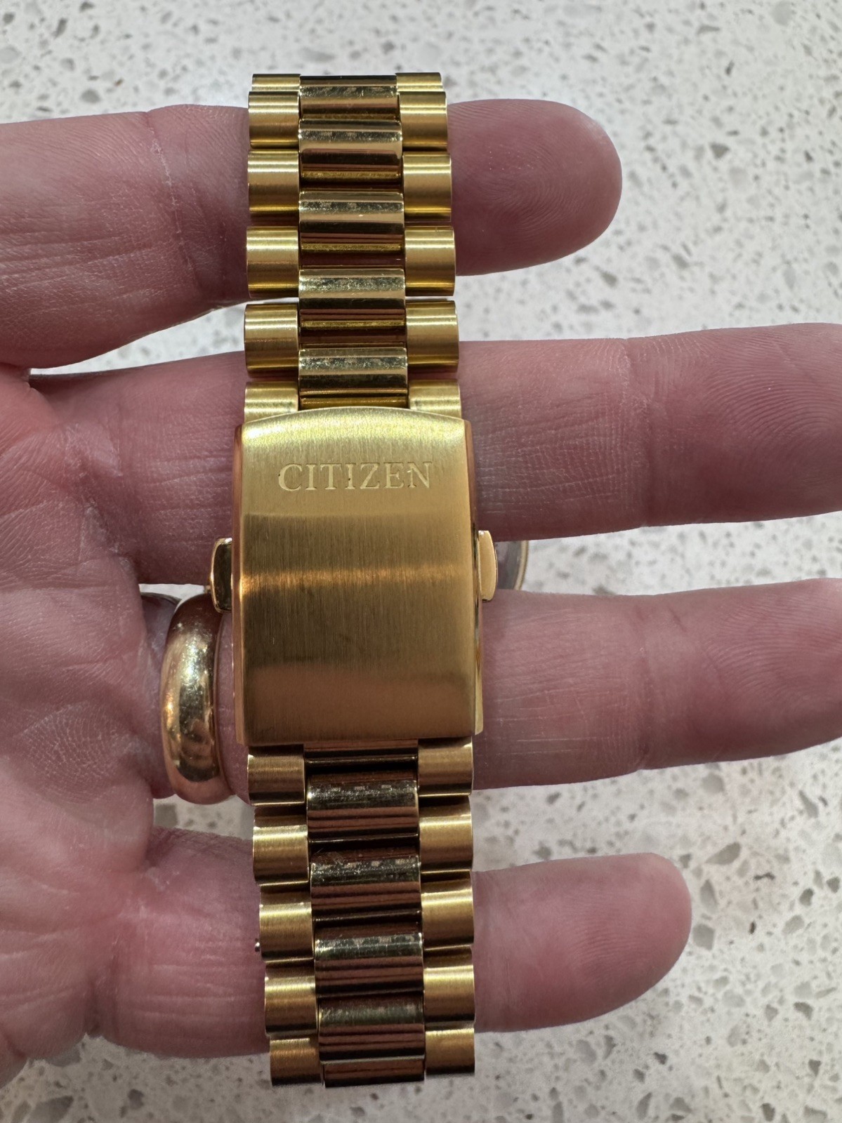 Citizen Tsuyosa Automatic 40mm Green Sunburst Dial Gold Tone SS Date 50m