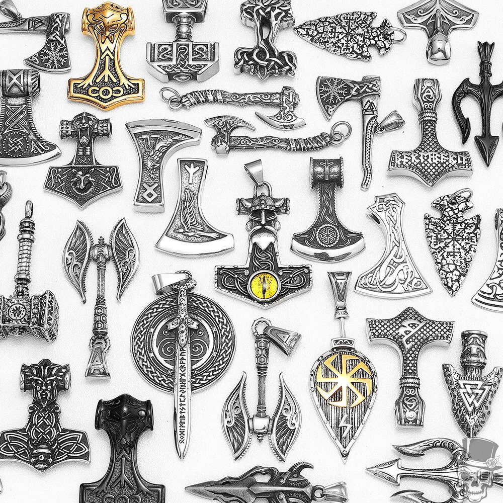 Sculpt Rings™ Norse Mythology Pendant Collection Punk Jewelry