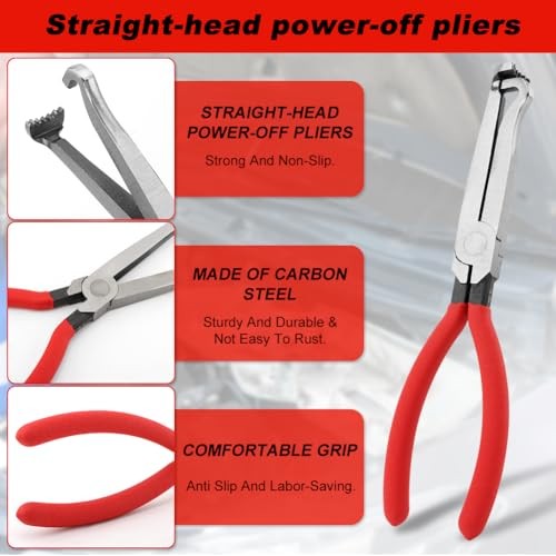 4 Pieces Electrical Disconnect Pliers for Cars, Electrical Connector Separator