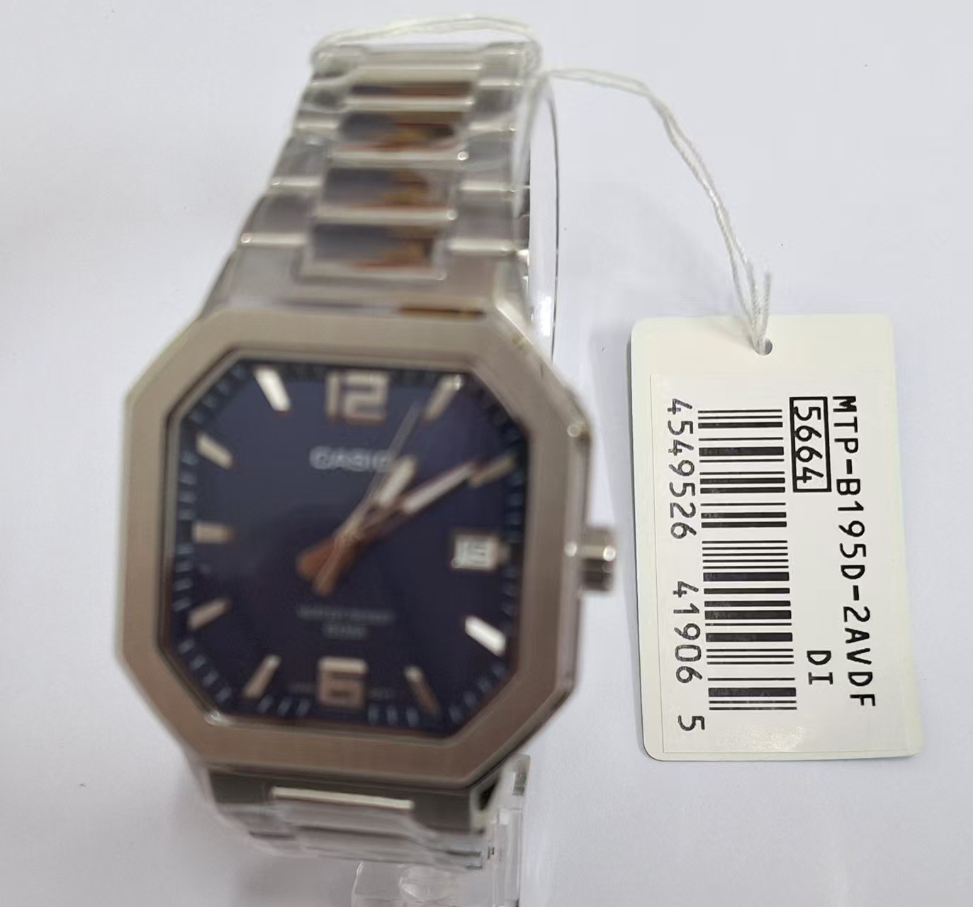 CASIO MTP‑B195 Series MTP-B195D-2A Blue Dial Analog 38 mm New Men’s Watch