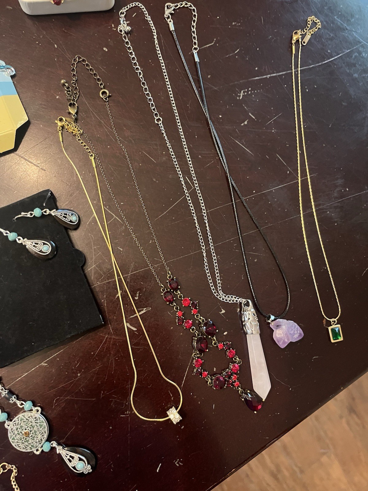 Miscellaneous Jewelry Lot, Rings Pendant Earrings Etc., Signed/stamped, Untested
