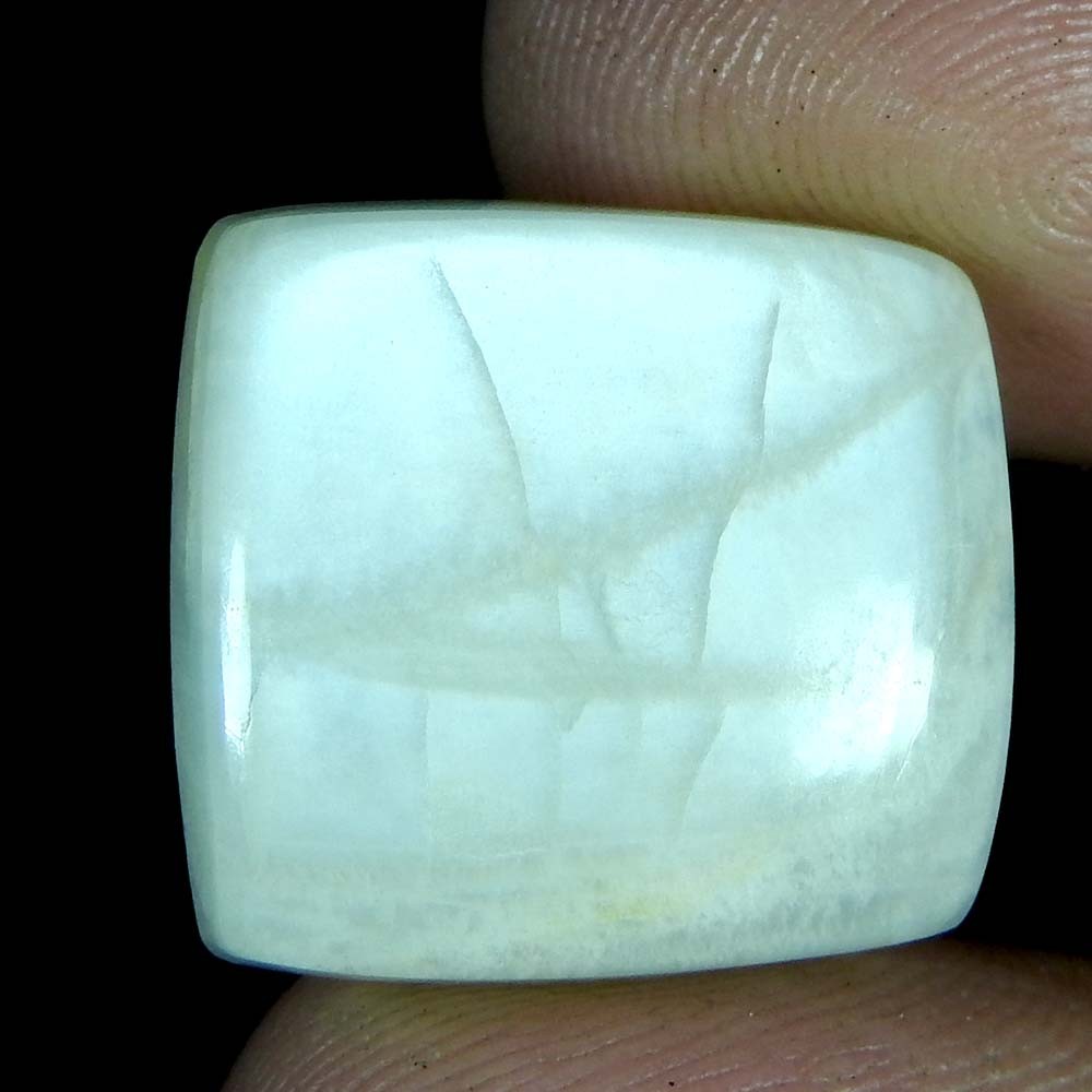 16.30Cts100%Natural Quality Silky Monnstone Cushion Cabochon Loose Gemstone