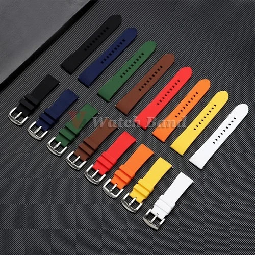 Universal Silicone Watch Band 18mm 20mm 22mm 24mm Quick Release Rubber Strap