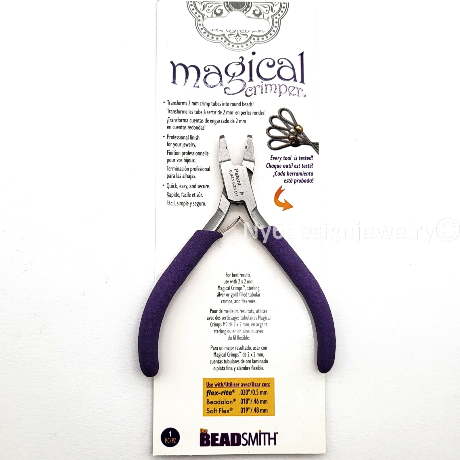 Beadsmith Universal Magical Crimper Tool – Patented 2mm Jewelry Crimping Tool