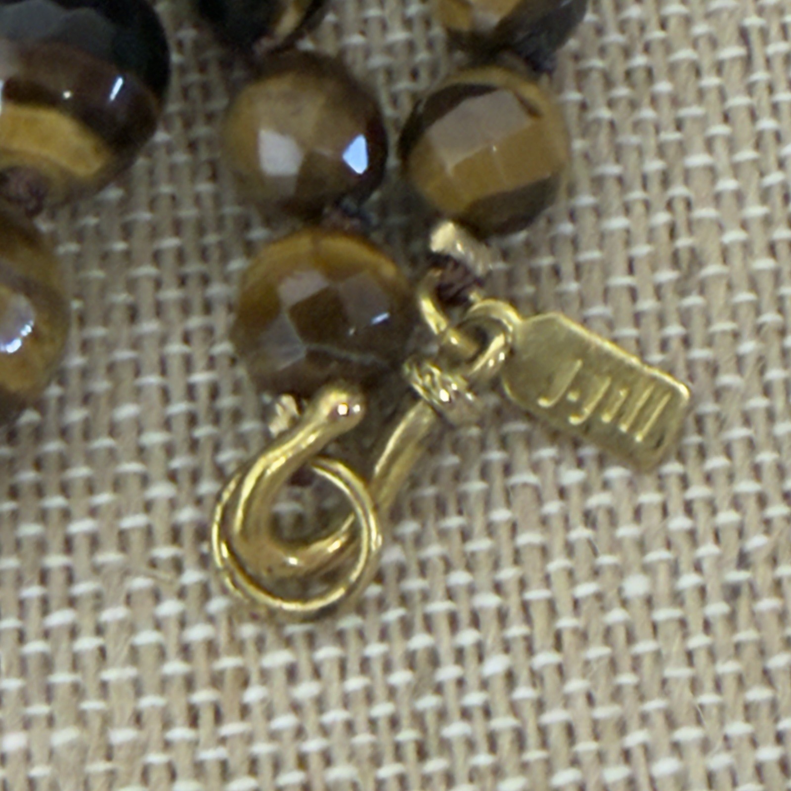 Tiger’s Eye Graduated Bead Necklace By J. Jill 34” 140g GORGEOUS!