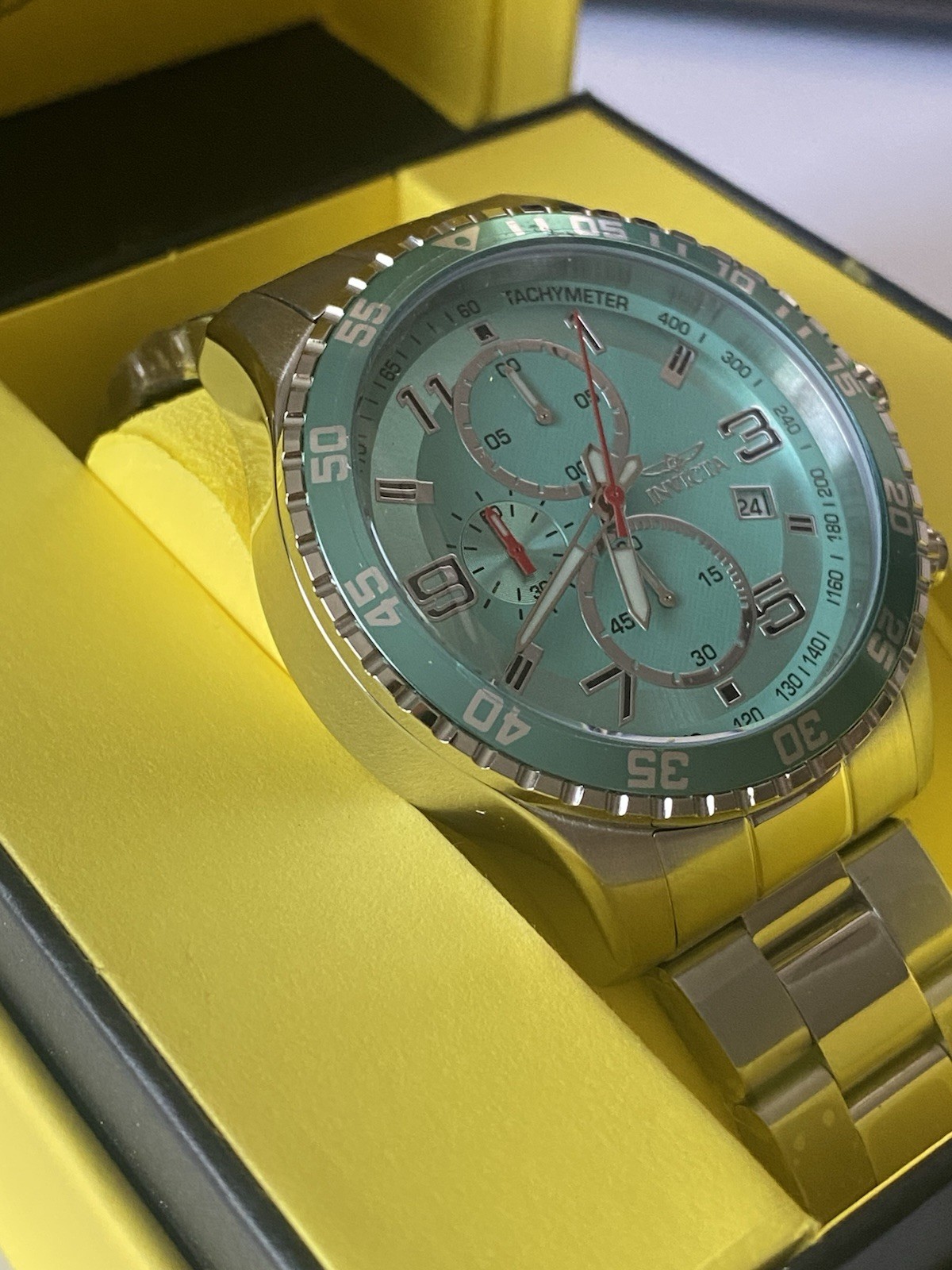 Brand New Invicta Specialty Mach Gala Men’s Watch 48mm Steel (69820) TachyMeter