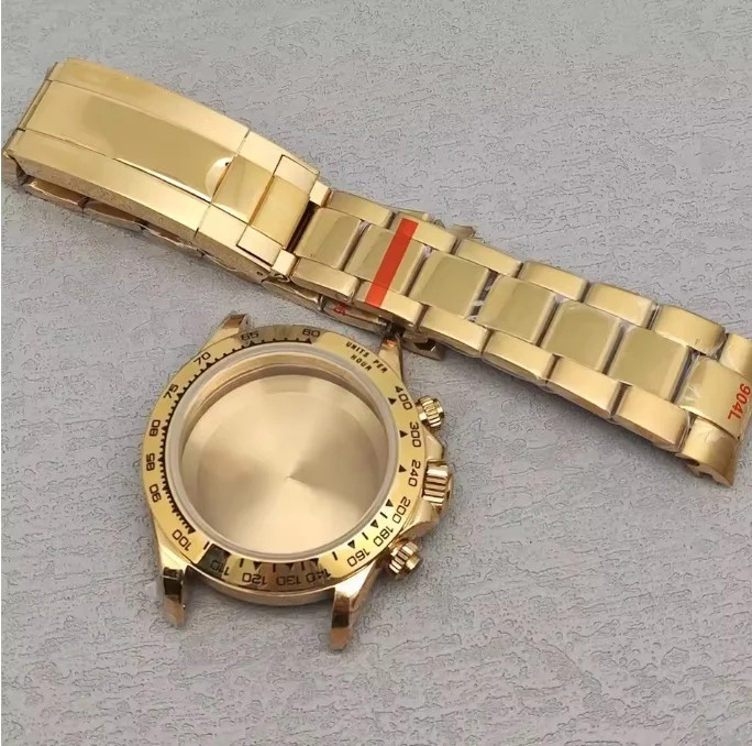 Watch Repair Polished Steel Chronograph Case Bezel For Caliber 7750 Movement