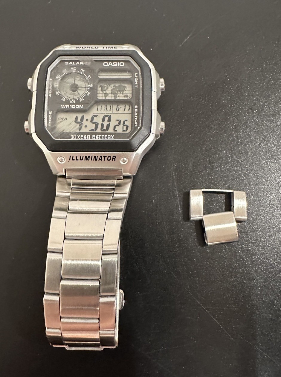 Casio Multifunction Silver-Tone Bracelet 42mm Watch AE1200WHD-1A