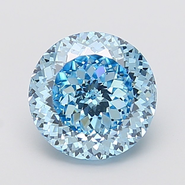 3.01 ct Portuguese Cut Fancy Intense Blue IGI Diamond Loose Stone For Ring