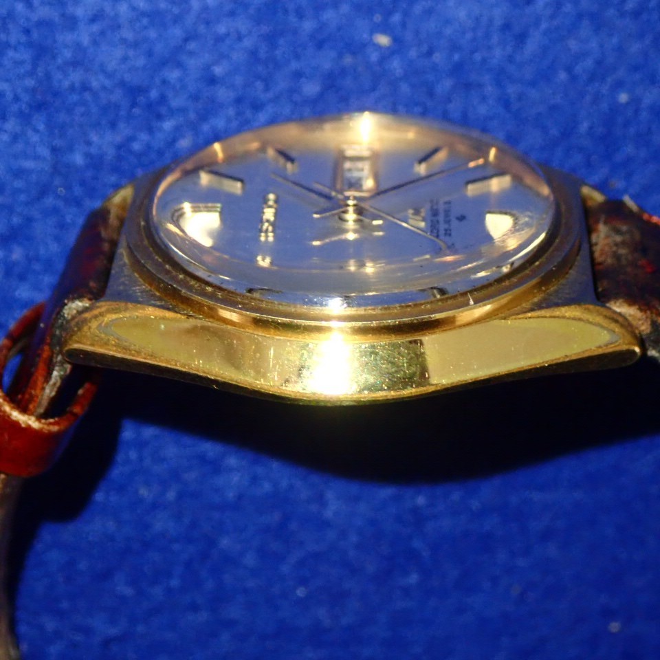 SEIKO Vintage 1971 JDM Load Matic 25J 5606-7010 Day Date KANJI Dial 37mm Linen