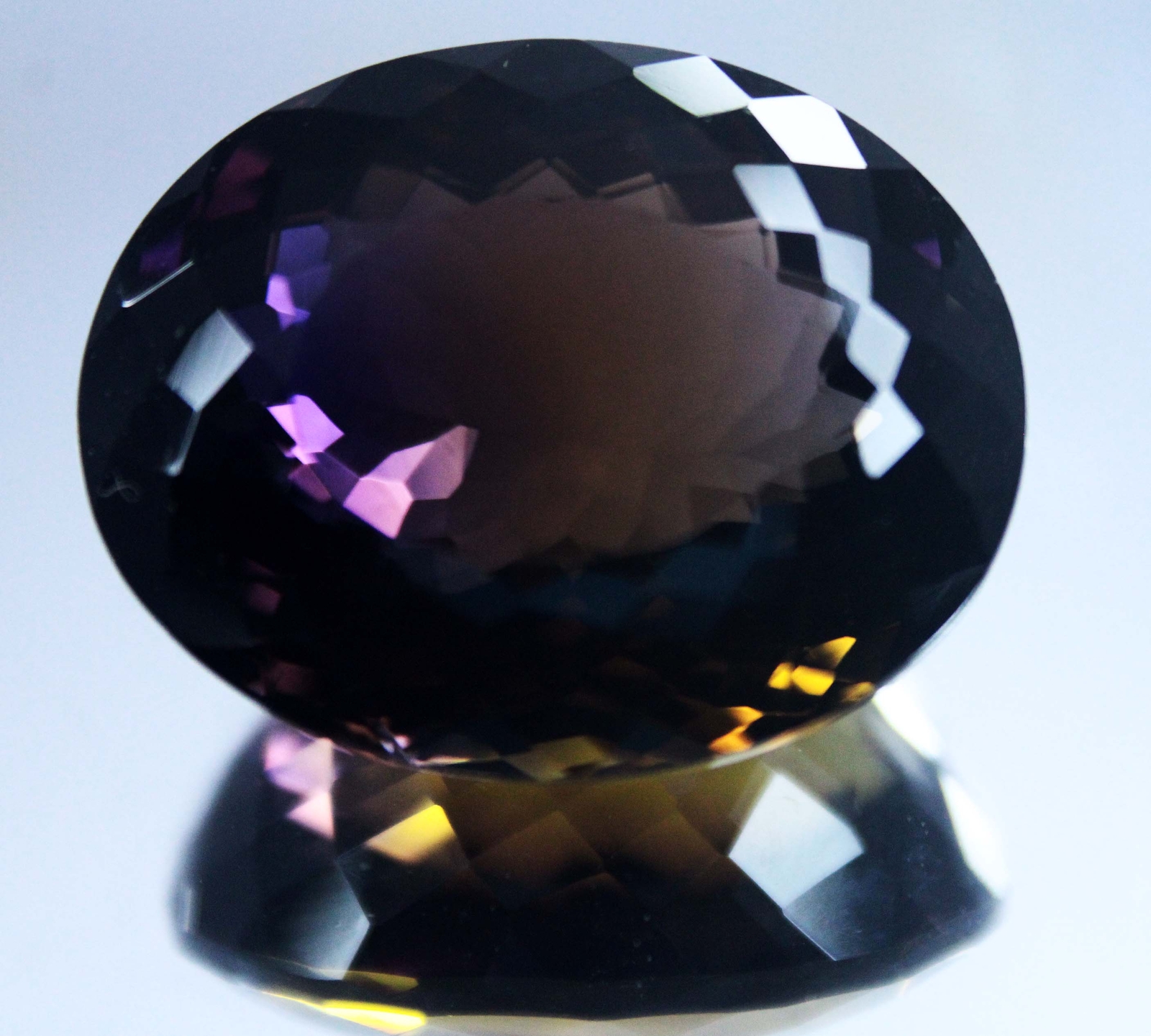 77.70 Ct Oval Shape Loose Gemstone CERTIFIED NATURAL Multi Color Ametrine