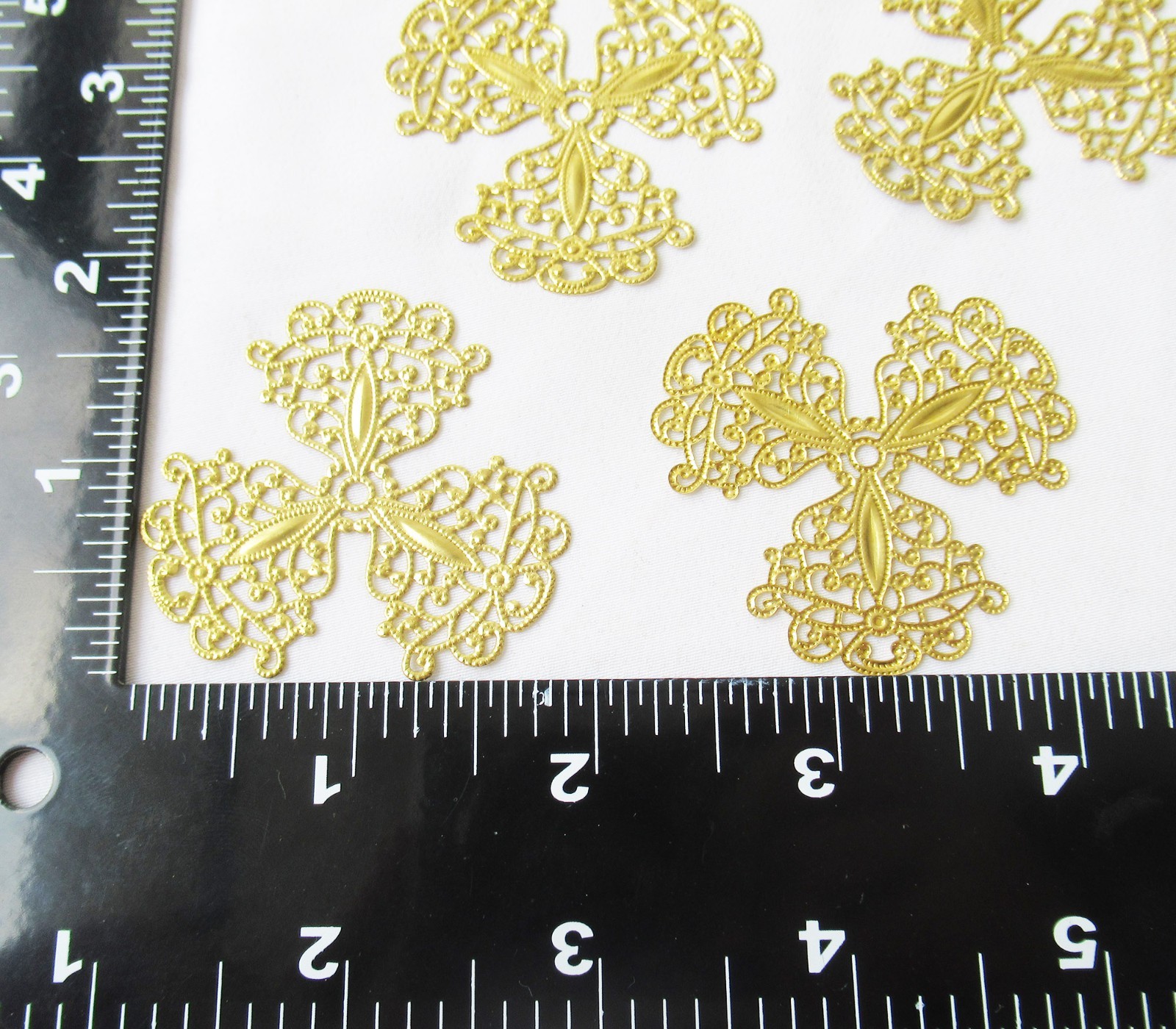 30pcs Brass Filigree 48.5mm Stamping Findings DIY Accessory Supplies