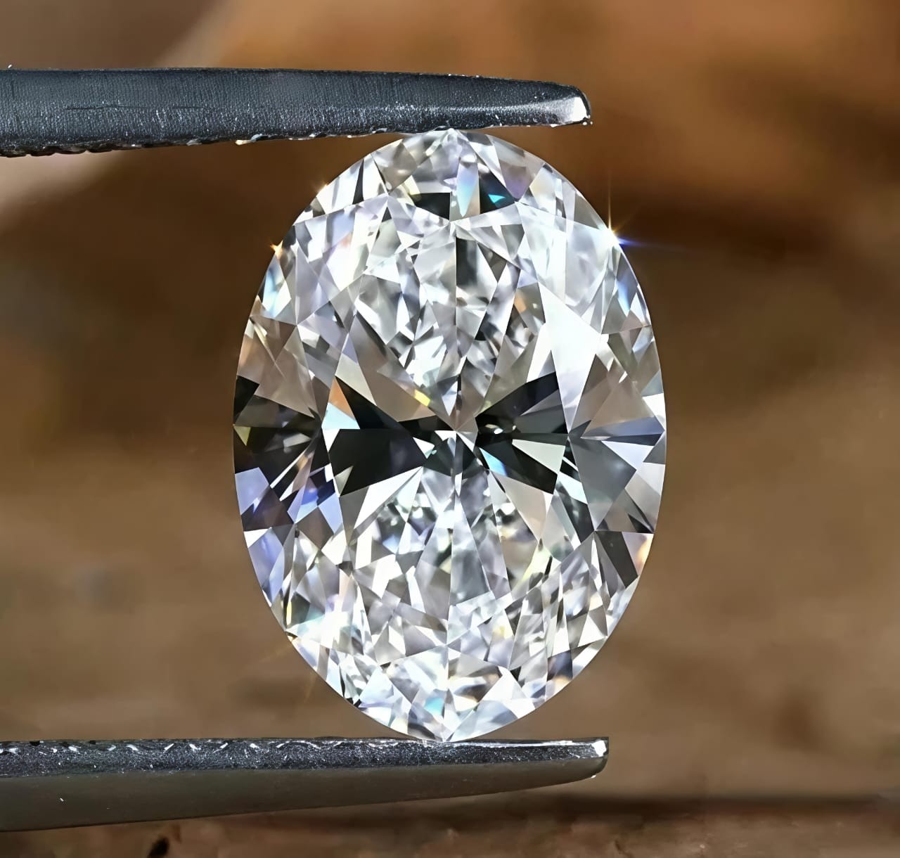 6.40 CT Oval Cut VVS1, D-E Grade Lab Grown Diamond 10×14 mm Gemstone +Gift