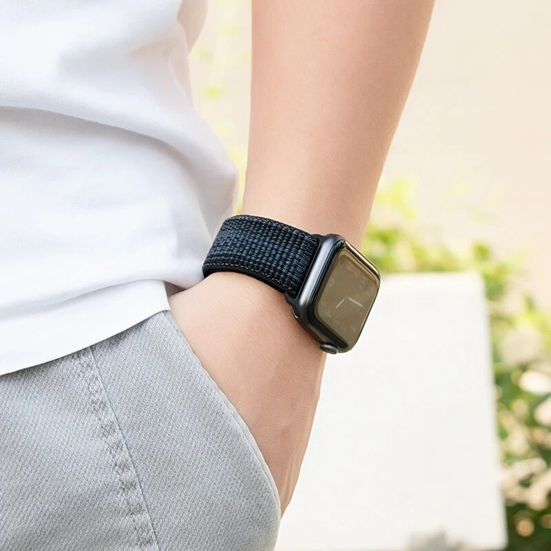 Nylon Sport Loop Band Strap for Apple Watch 11 10 9 8 7 6 5 SE 40-49mm Ultra 3 2