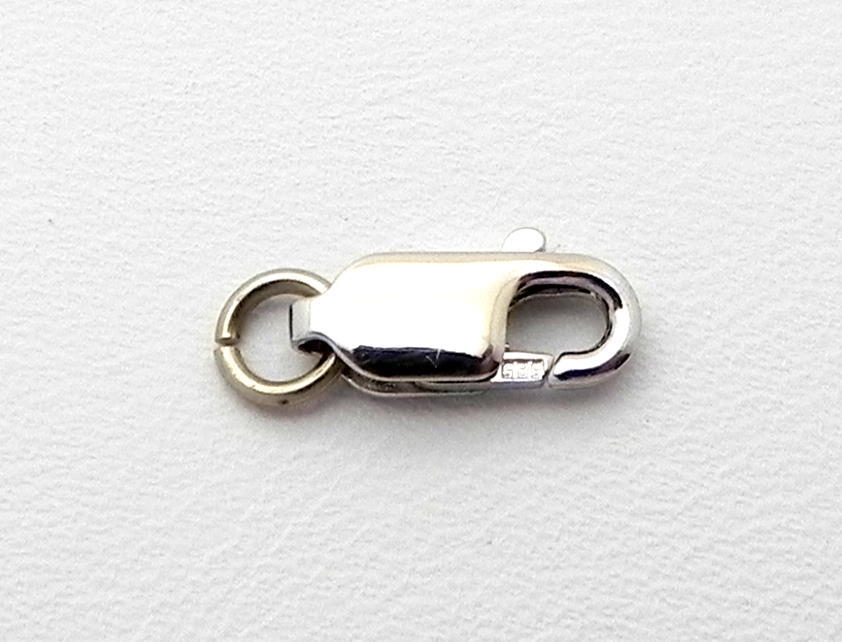 New 14K White Gold Lobster Spring Clasp 4x10mm Part 0.5 grams