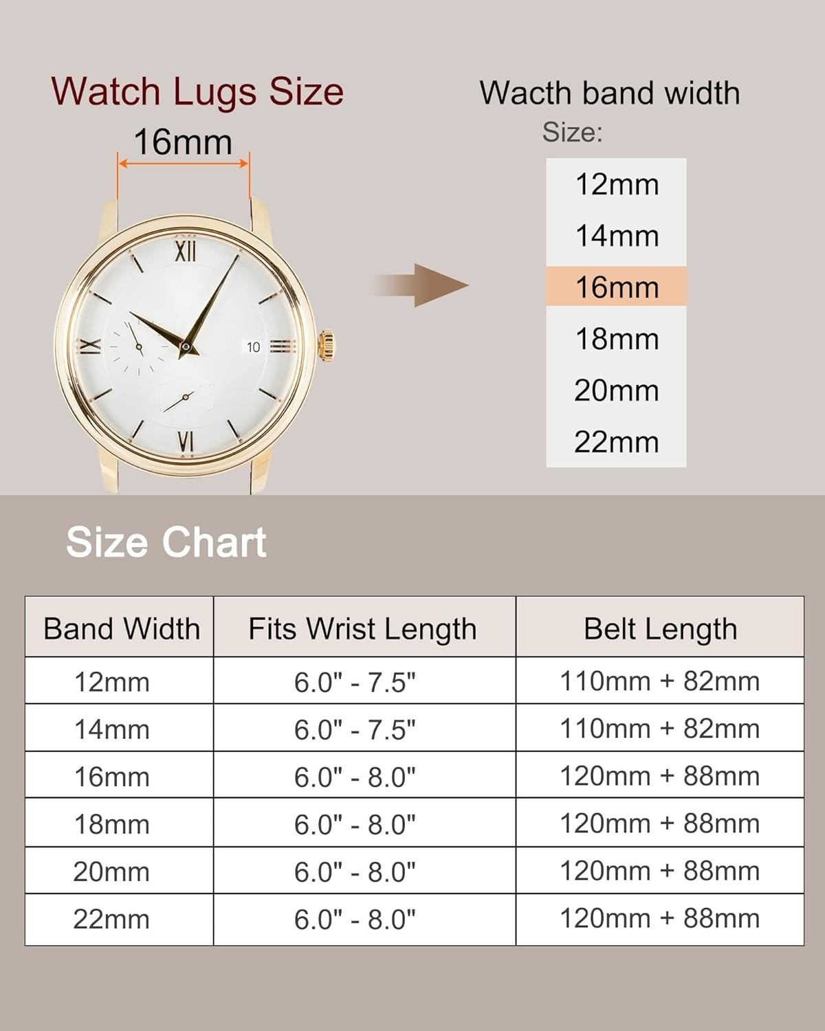 Versatile 12mm Leather Watch Strap – Elegant & Breathable for Every Occasion
