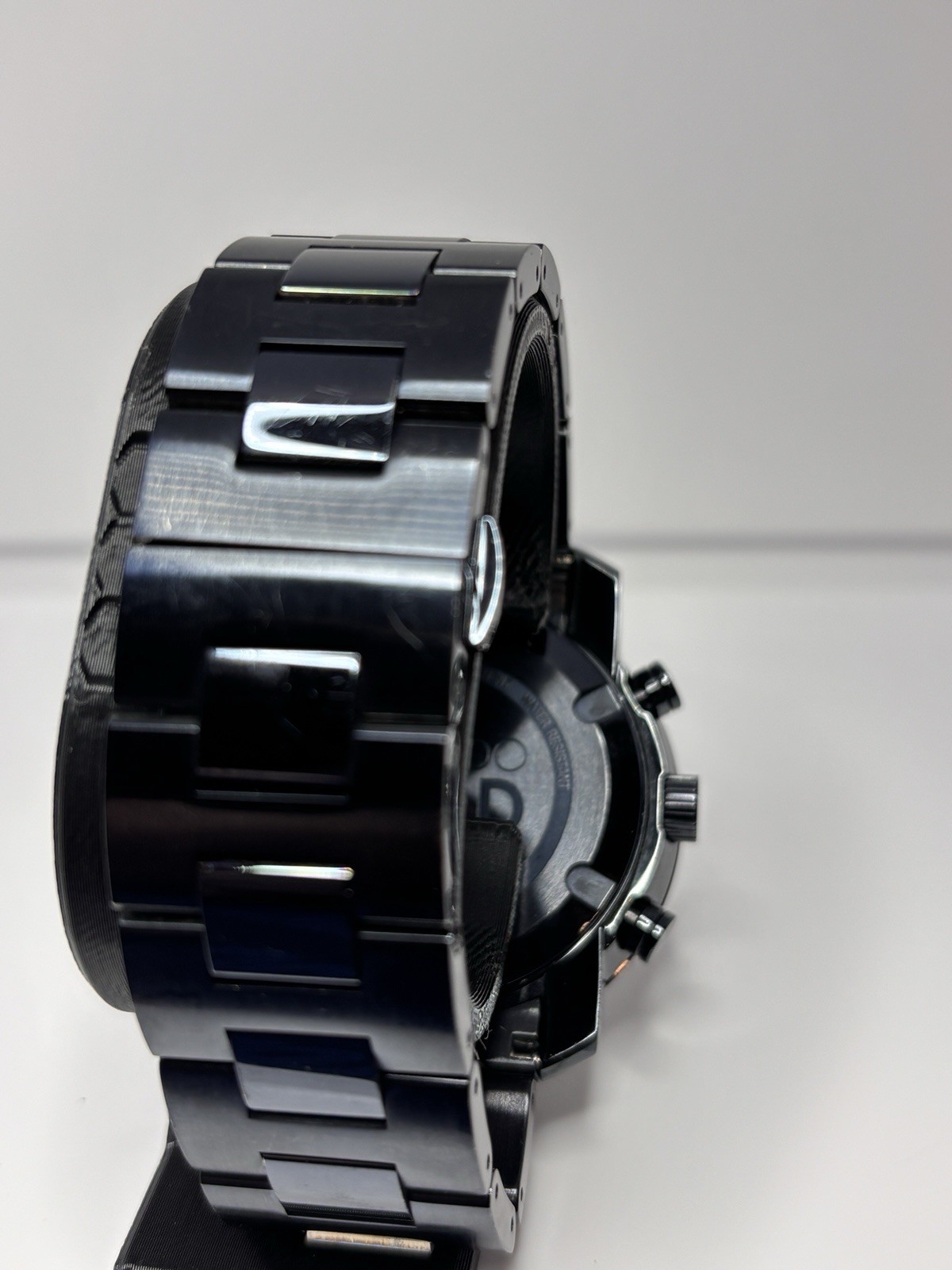 Movado Bold Chronograph MB.01.1.34.6158 Blue Steel Men’s Watch New Battery 7.25″