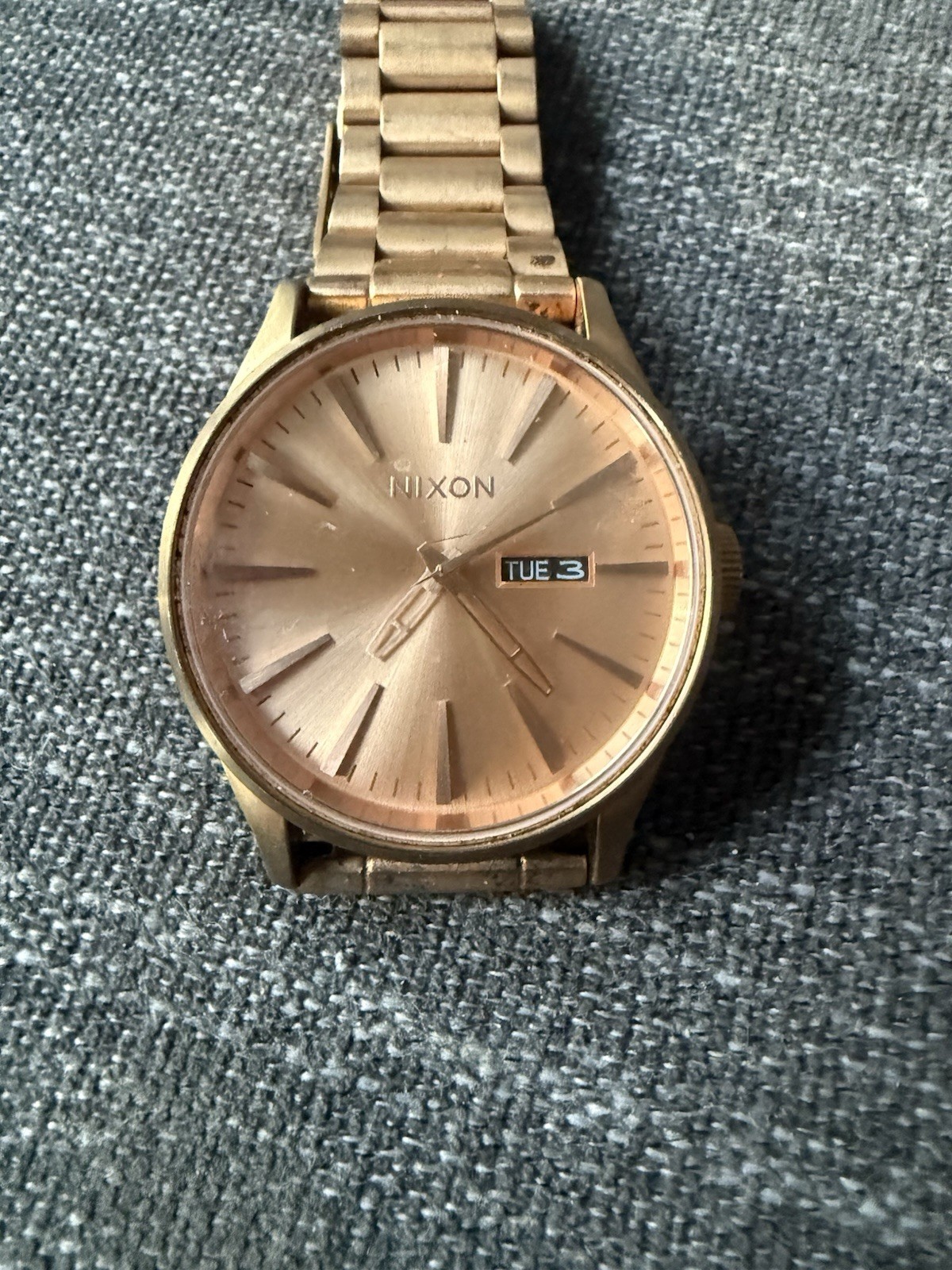 Nixon The Sentry SS Gold Stainless Steel Men’s Watch- 42 MM