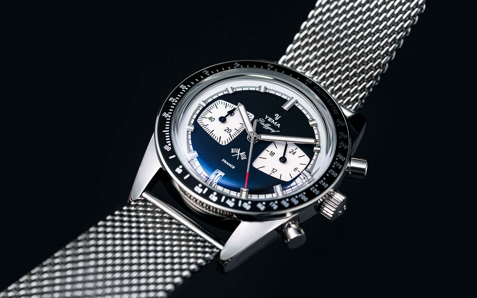 Yema Rally Graf Reverse Panda Dial Collector’s WATCH NEW