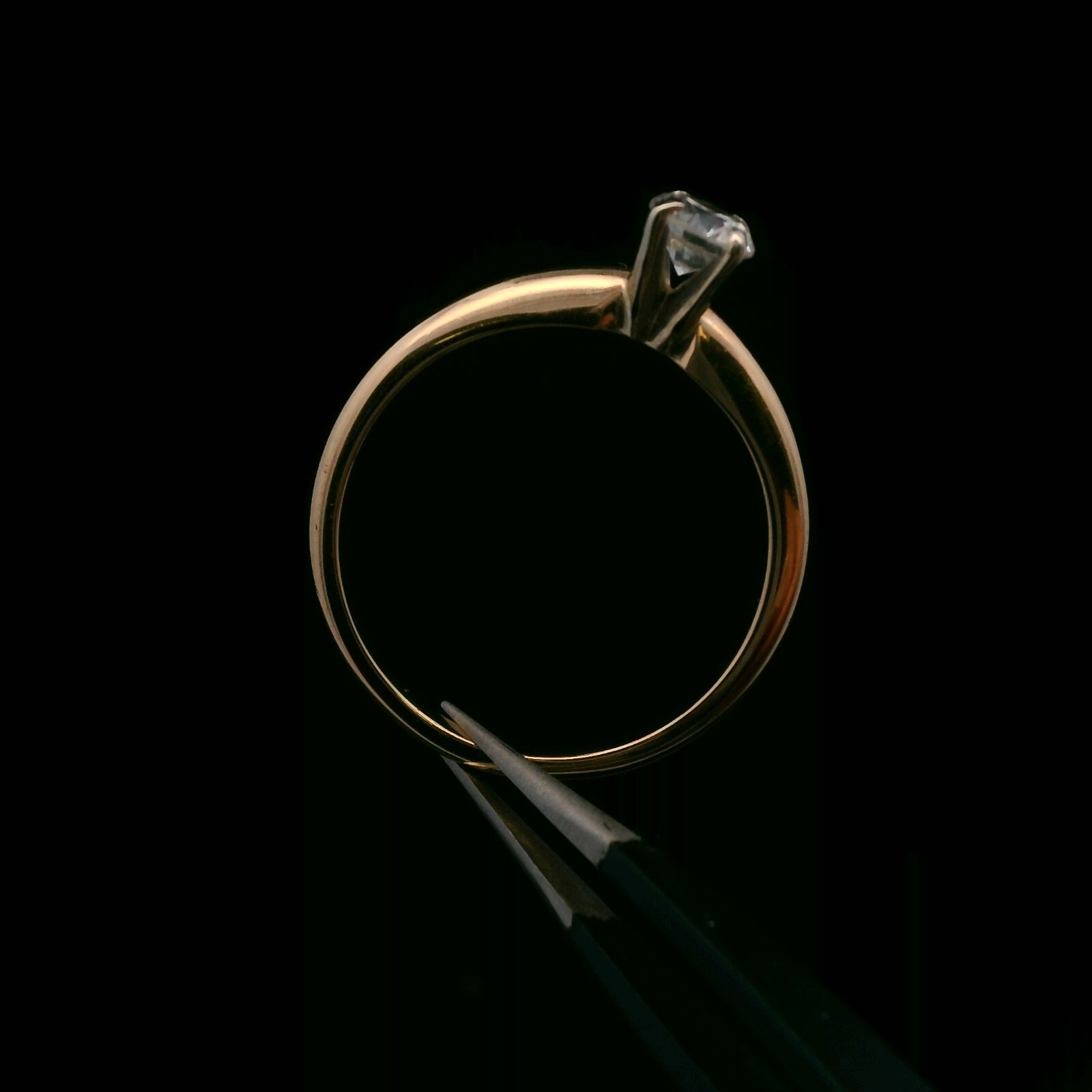 14KT Yellow Gold 0.38ct Diamond Ring – Size 6.75 – 1.95g